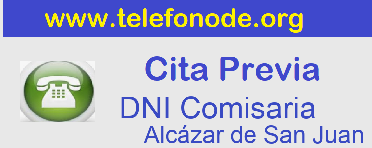 Pedir Cita Previa DNI Alcázar de San Juan