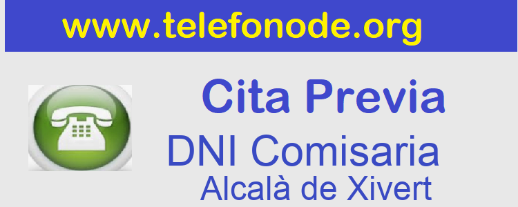 Pedir Cita Previa DNI Alcalà de Xivert
