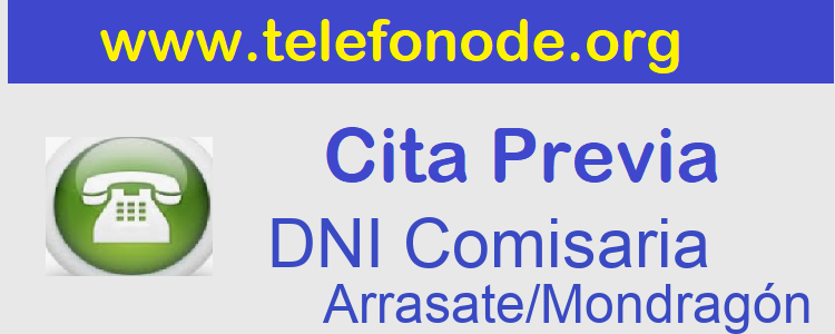 Pedir Cita Previa DNI Arrasate/Mondragón