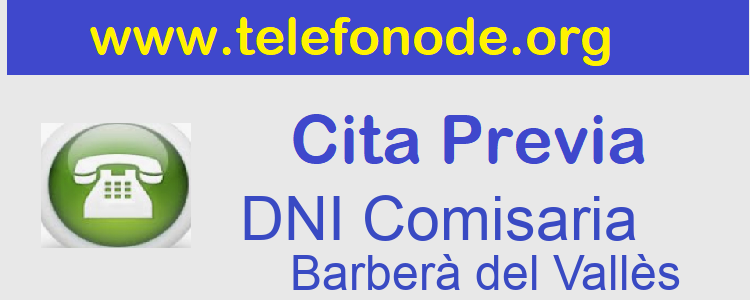 Pedir Cita Previa DNI Barberà del Vallès