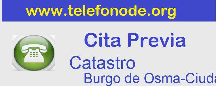 Cita Previa Catastro Burgo de Osma-Ciudad de Osma