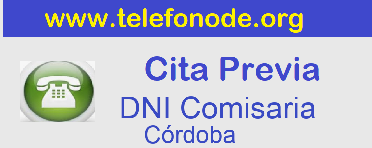 Pedir Cita Previa DNI Córdoba