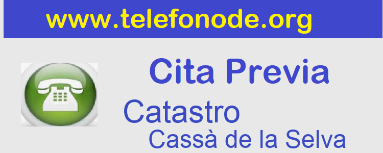 Cita Previa Catastro Cassà de la Selva