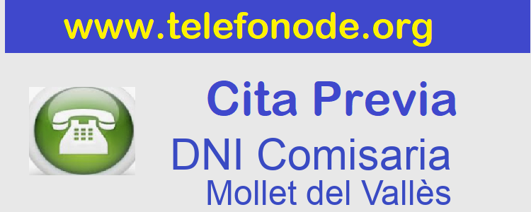 Pedir Cita Previa DNI Mollet del Vallès