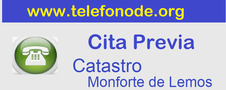 Cita Previa Catastro Monforte de Lemos