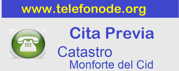 Cita Previa Catastro Monforte del Cid