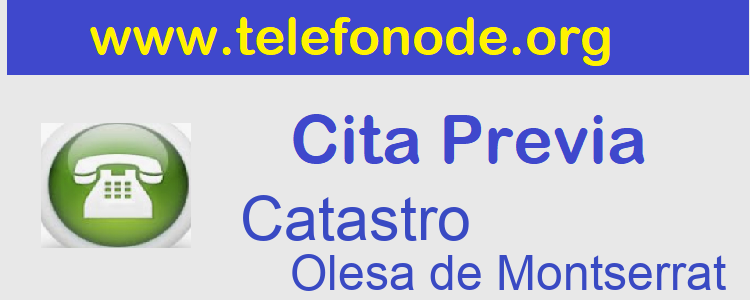 Cita Previa Catastro Olesa de Montserrat