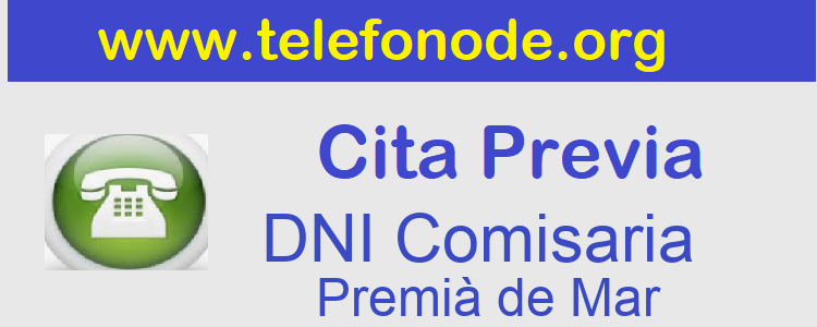 Pedir Cita Previa DNI Premià de Mar