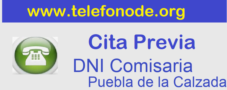 Pedir Cita Previa DNI Puebla de la Calzada