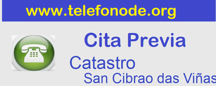 Cita Previa Catastro San Cibrao das Viñas