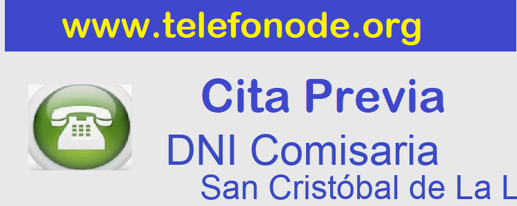 Pedir Cita Previa DNI San Cristóbal de La Laguna