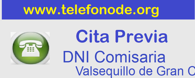Pedir Cita Previa DNI Valsequillo de Gran Canaria