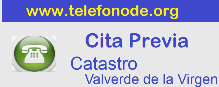 Cita Previa Catastro Valverde de la Virgen