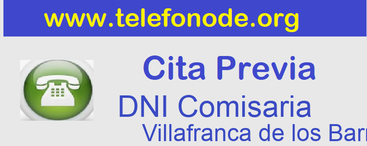 Pedir Cita Previa DNI Villafranca de los Barros