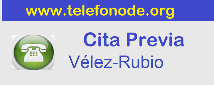 Cita Previa  velez-rubio