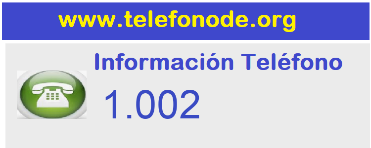 Telefono  1002