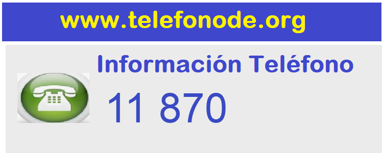Telefono  11870