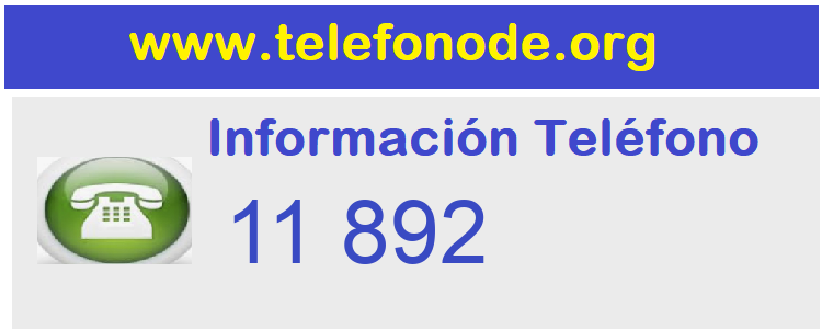 Telefono  11892