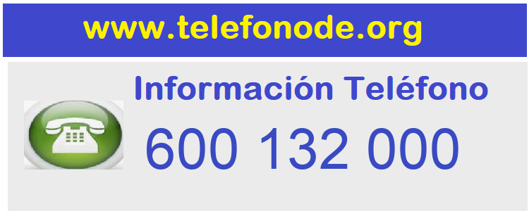 Telefono  600132000