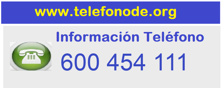 Telefono  600454111