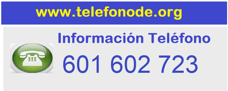 Telefono  601602723