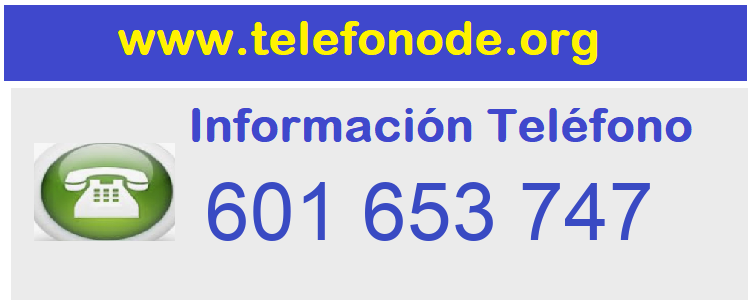Telefono  601653747