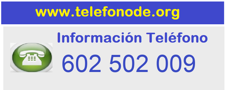 Telefono  602502009