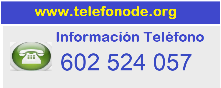 Telefono  602524057