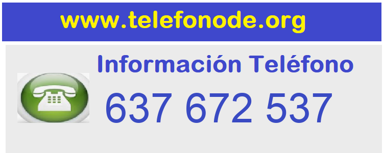 Telefono  637672537