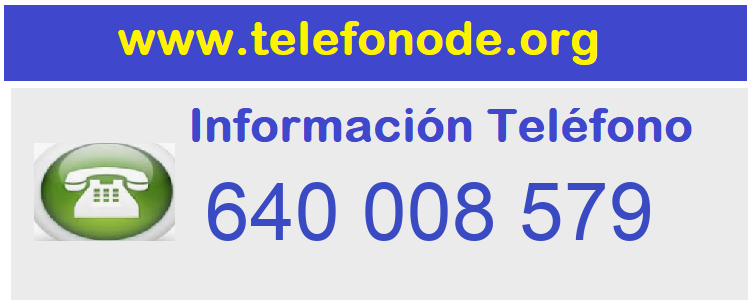 Telefono  640008579