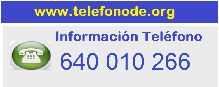 Telefono  640010266