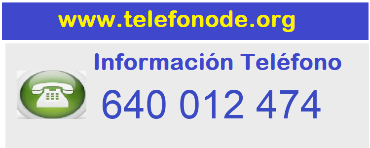 Telefono  640012474