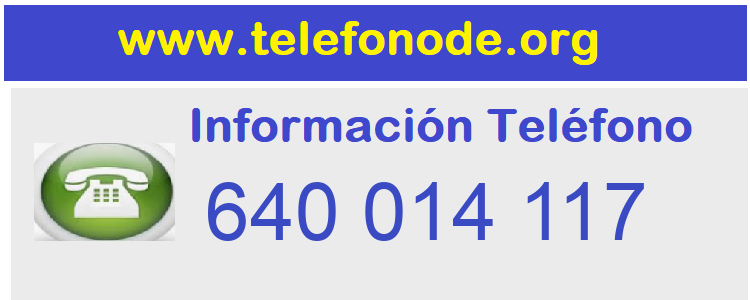 Telefono  640014117