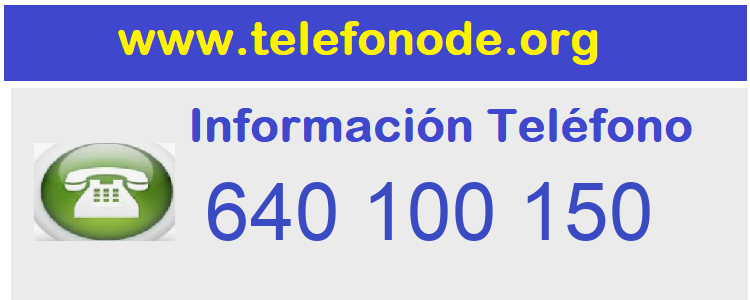 Telefono  640100150
