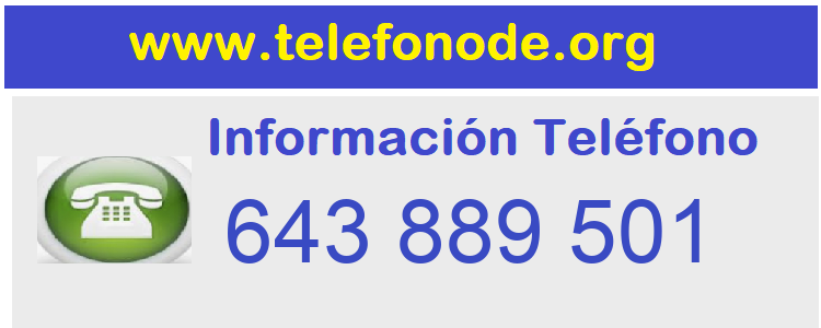 Telefono  643889501