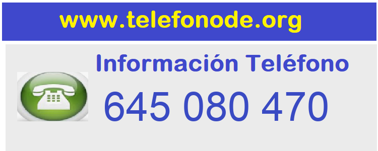 Telefono  645080470