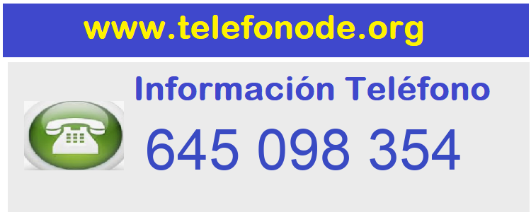 Telefono  645098354