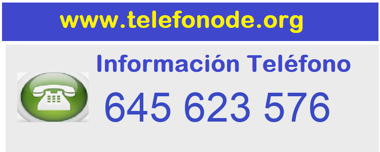 Telefono  645623576