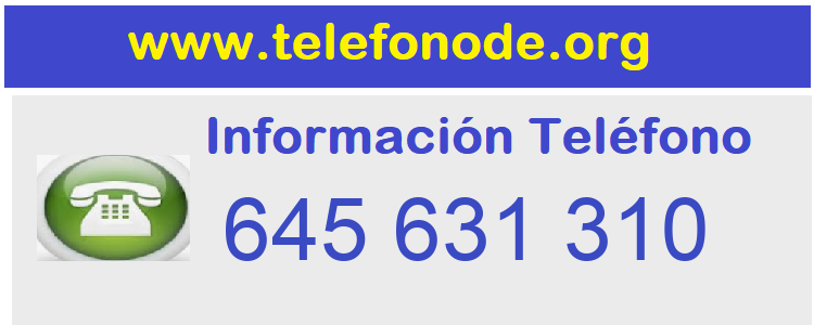 Telefono  645631310