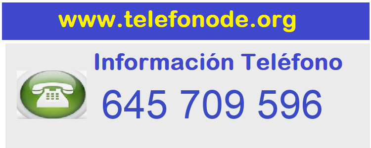 Telefono  645709596