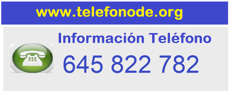 Telefono  645822782