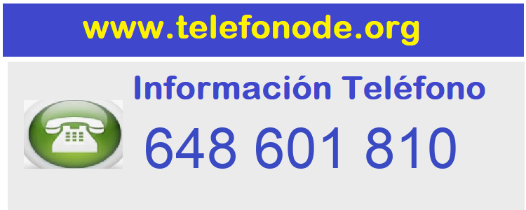 Telefono  648601810