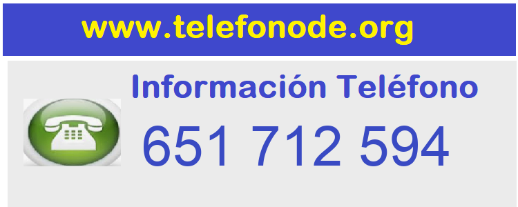 Telefono  651712594