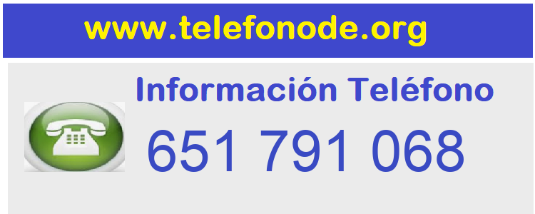 Telefono  651791068