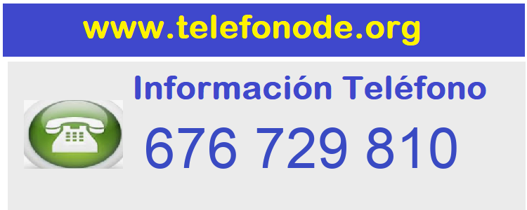 Telefono  676729810