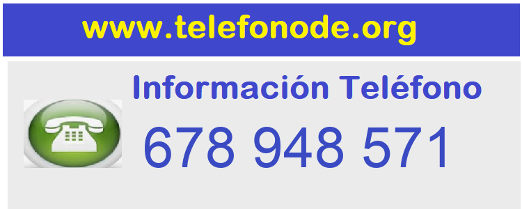 Telefono  678948571