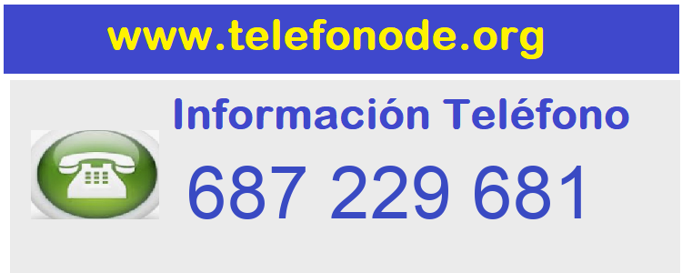 Telefono  687229681