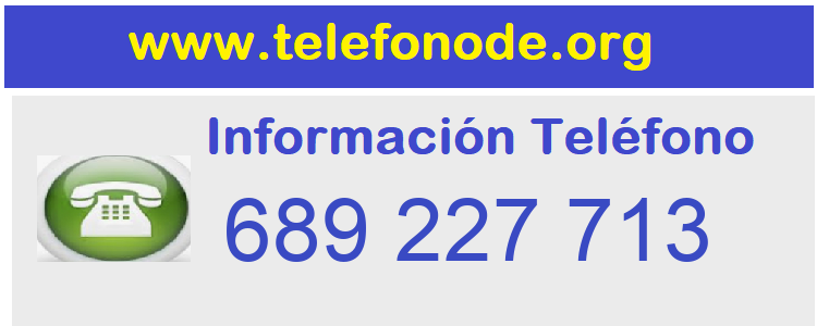 Telefono  689227713