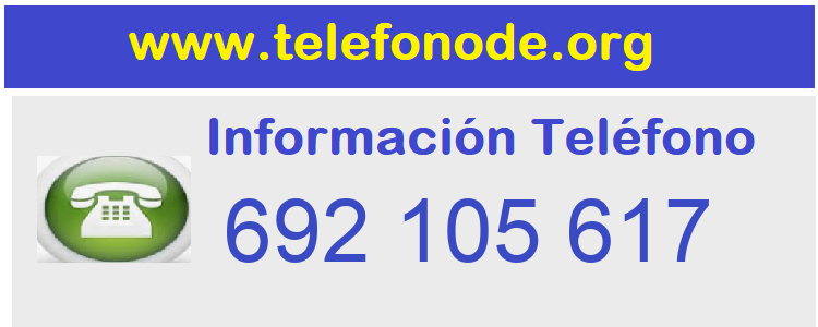Telefono  692105617