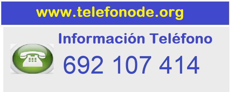 Telefono  692107414